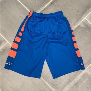 Nike Elite Basketball Shorts Blue/Peach Size L